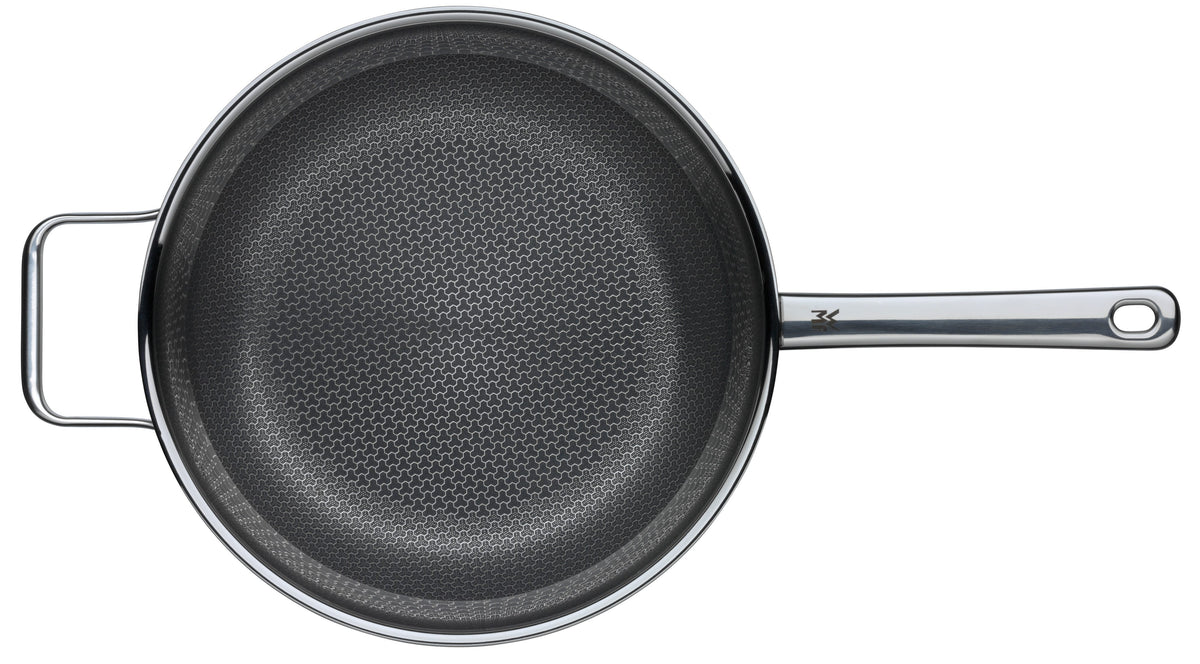 Detalj av non-stick belegg på Stekepanne dyp 28 cm rustfritt stål non-stick induksjon - WMF Profi Resist