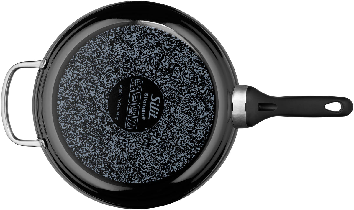 Stekepanne dyp Silargan® 28 cm induksjon svart - Silit bakside