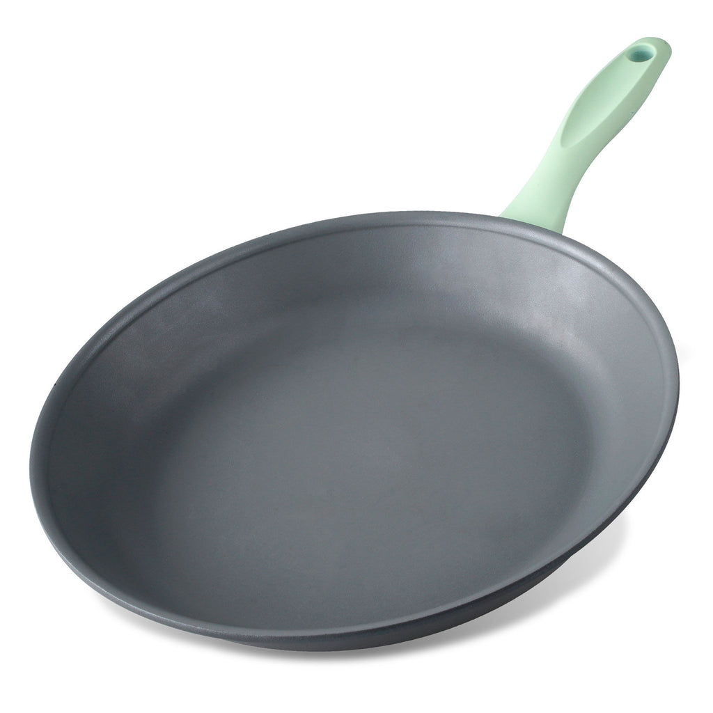 Stekepanne Ecolution Ø28 cm resirkulert aluminium non-stick forfra