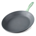 Stekepanne Ecolution Ø28 cm resirkulert aluminium non-stick forfra