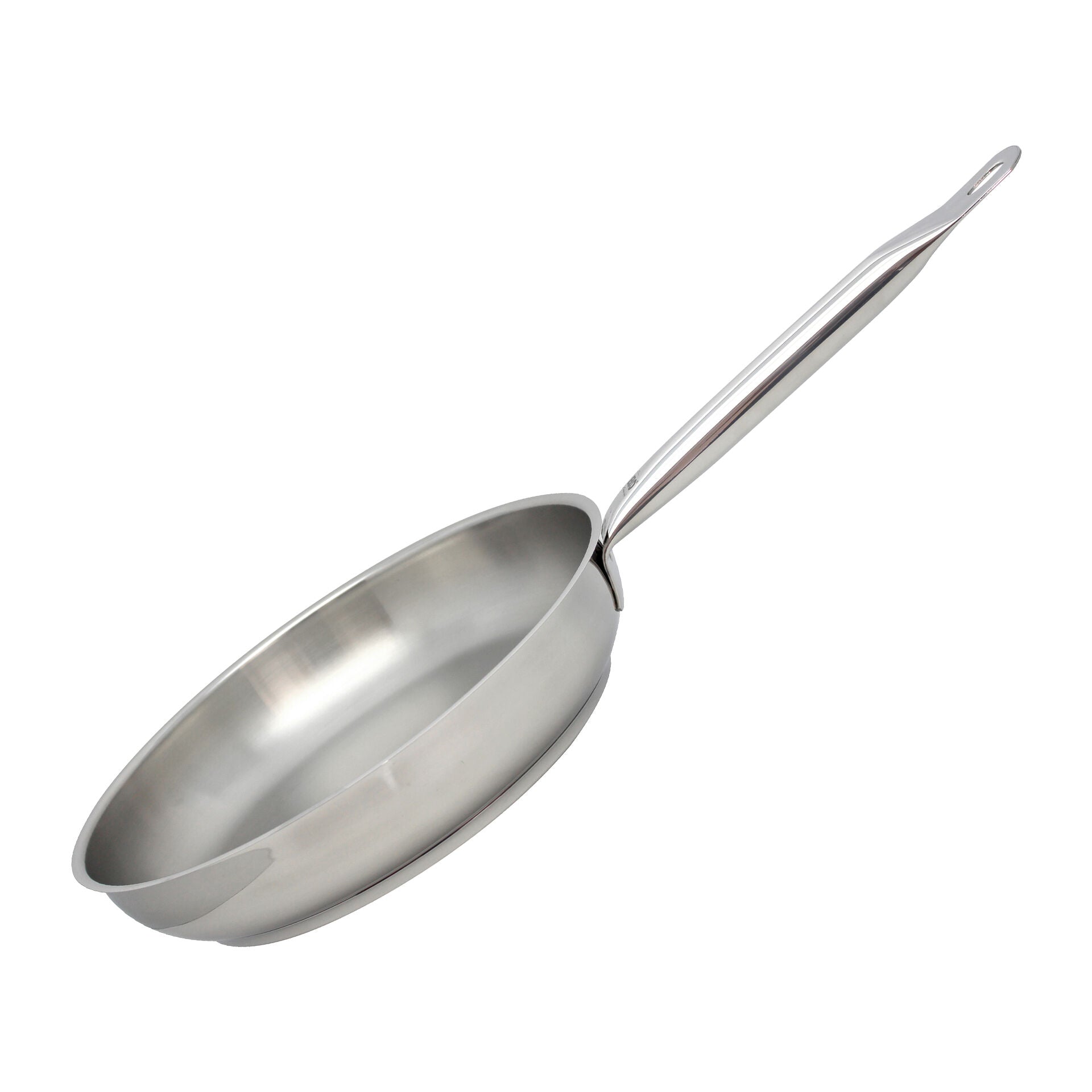 Stekepanne Ø28 cm rustfritt stål 18/10 induksjon fra ELO forfra