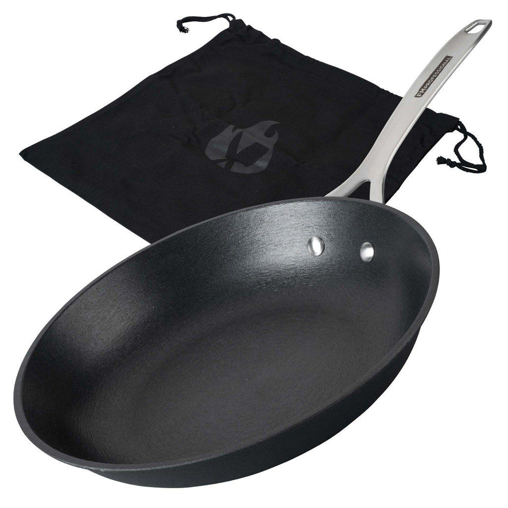 Stekepanne Force Ø28 cm støpejern non-stick - FMprofessional forfra