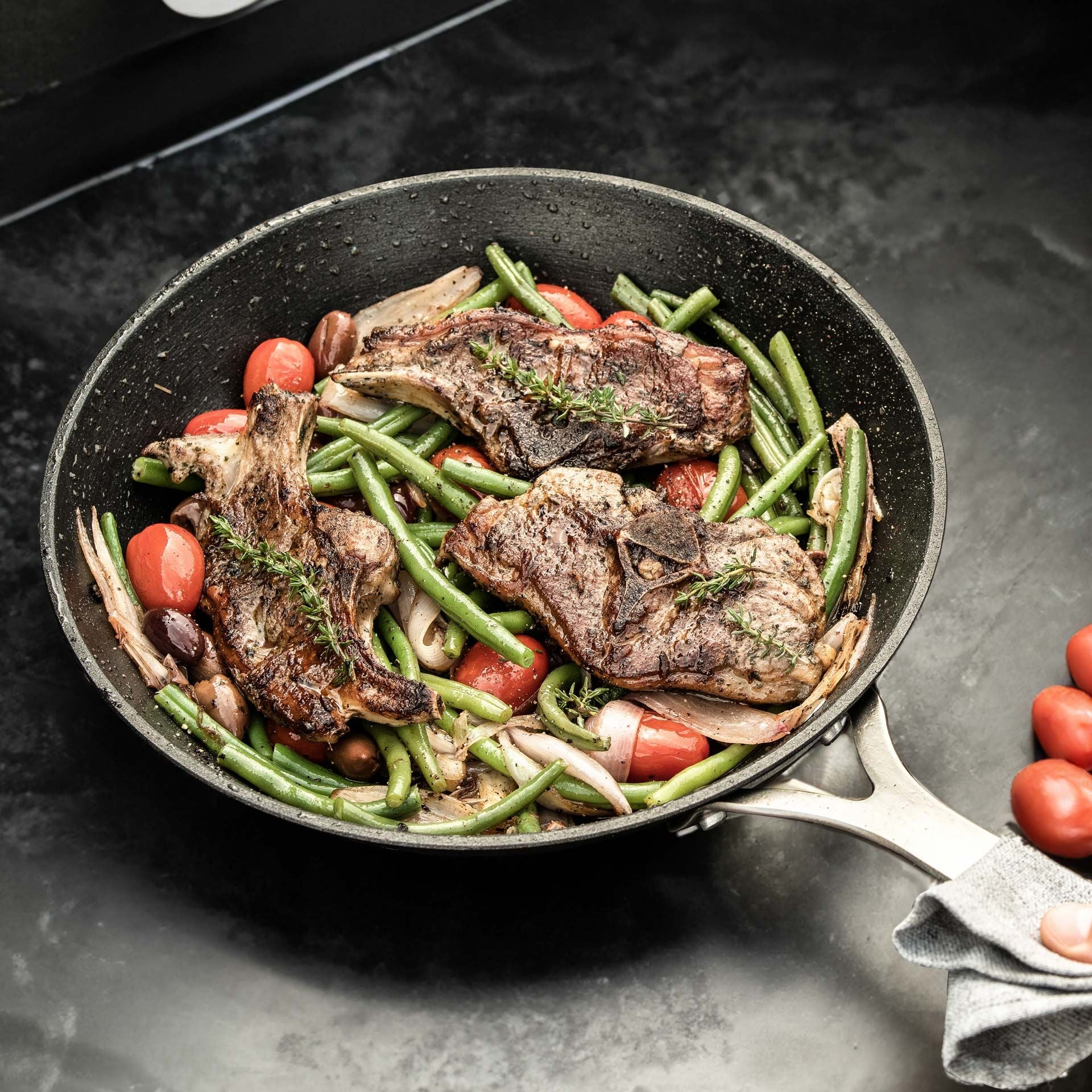 Pakning Stekepanne Force Ø28 cm støpejern non-stick - FMprofessional