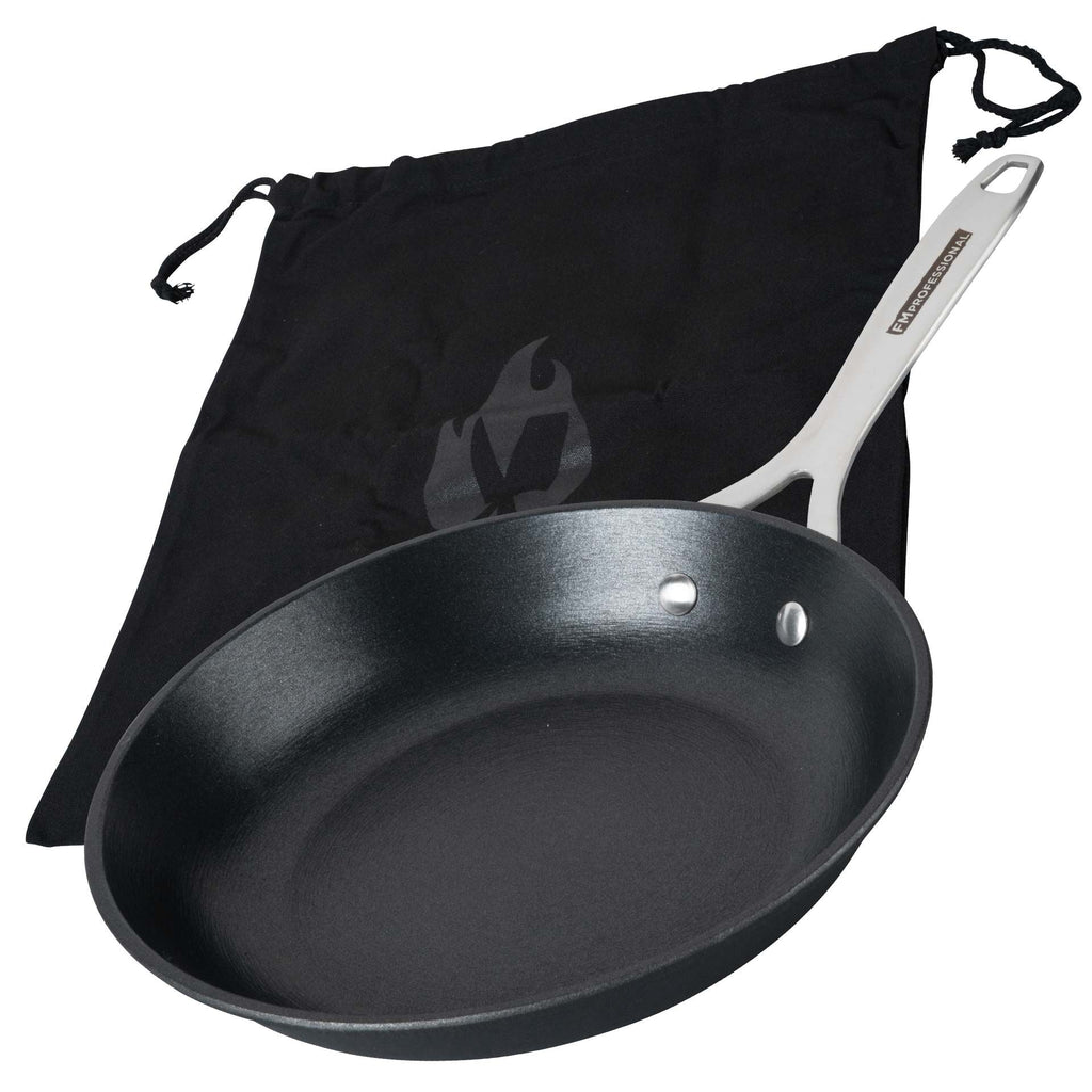 Stekepanne Force støpejern Ø24 cm non-stick FMprofessional forfra