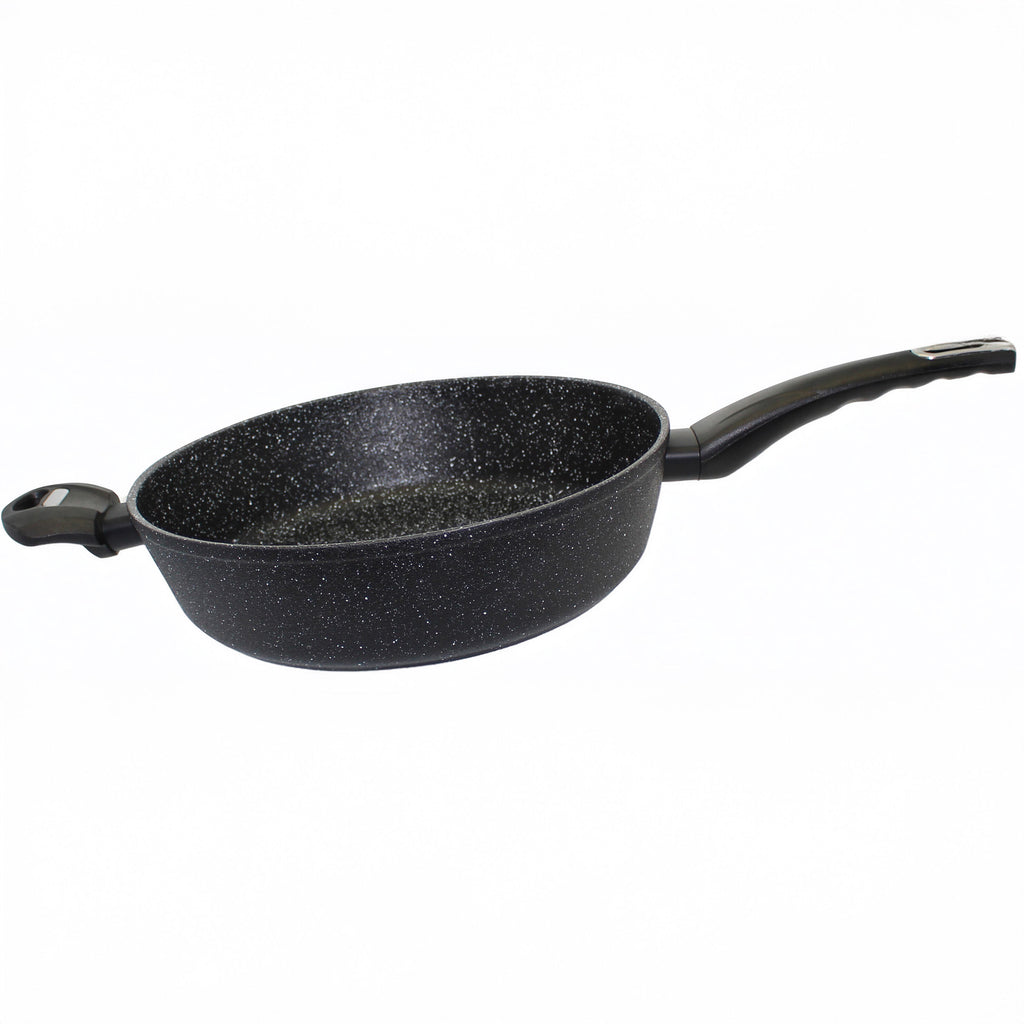 Stekepanne Granit Evolution aluminium Ø28 cm med mothåndtak forfra
