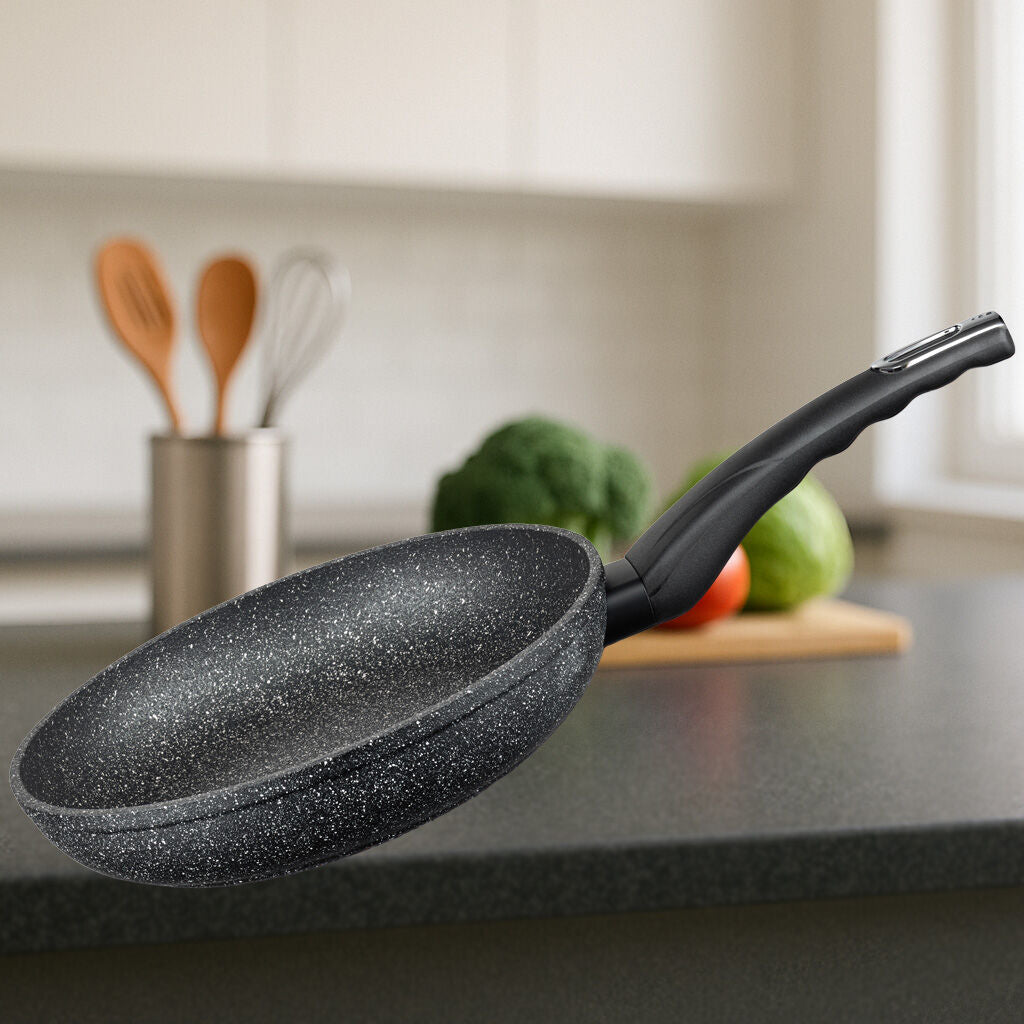 Stekepanne Granit Evolution Ø24 cm non-stick aluminium - ELO nærbilde av håndtak
