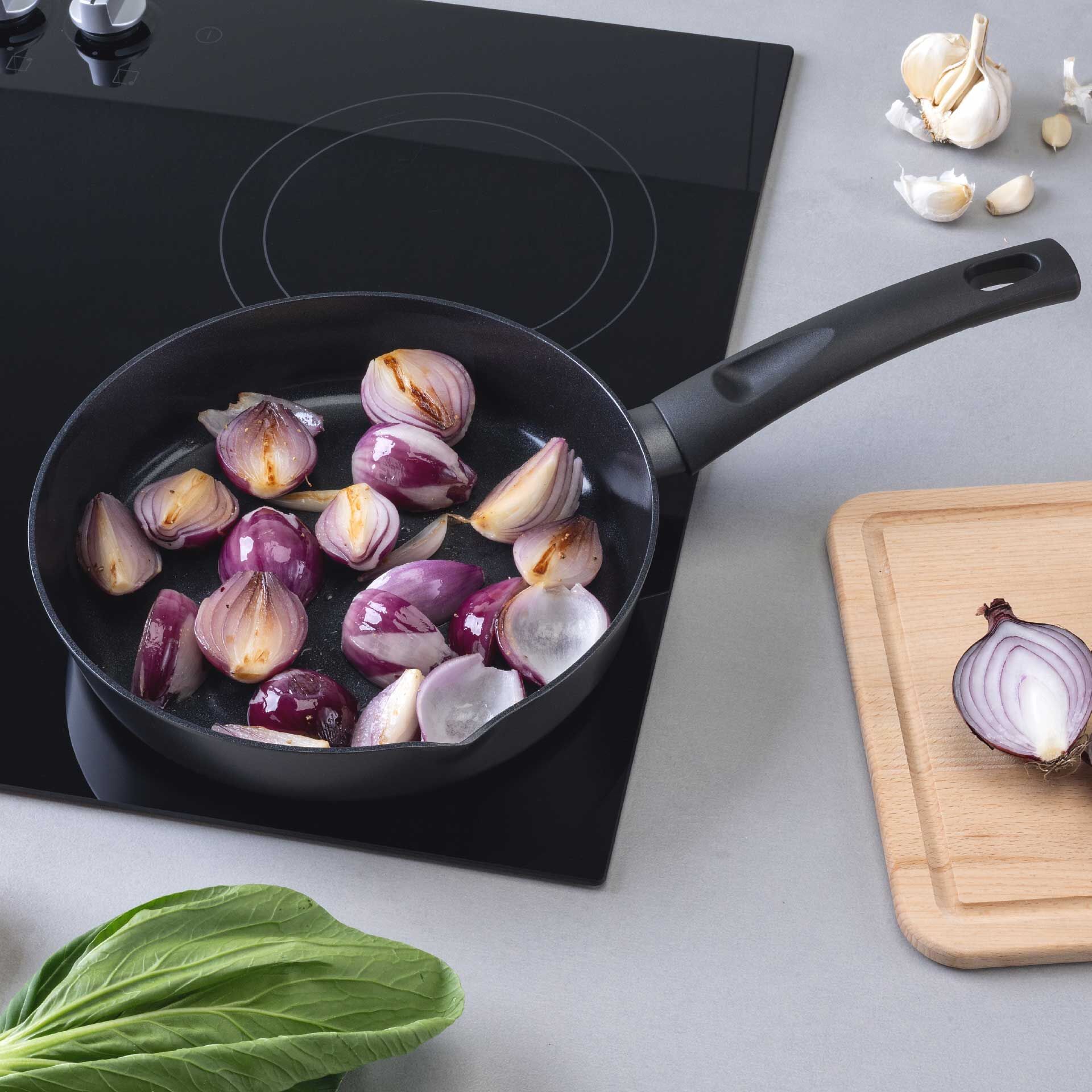 Stekepanne Highrise keramikk non-stick Ø24 cm side