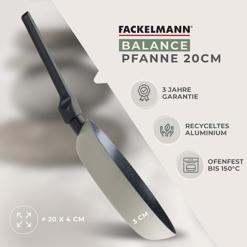 Ergonomisk håndtak på Stekepanne keramikk non-stick Ø20 cm Balance - Fackelmann
