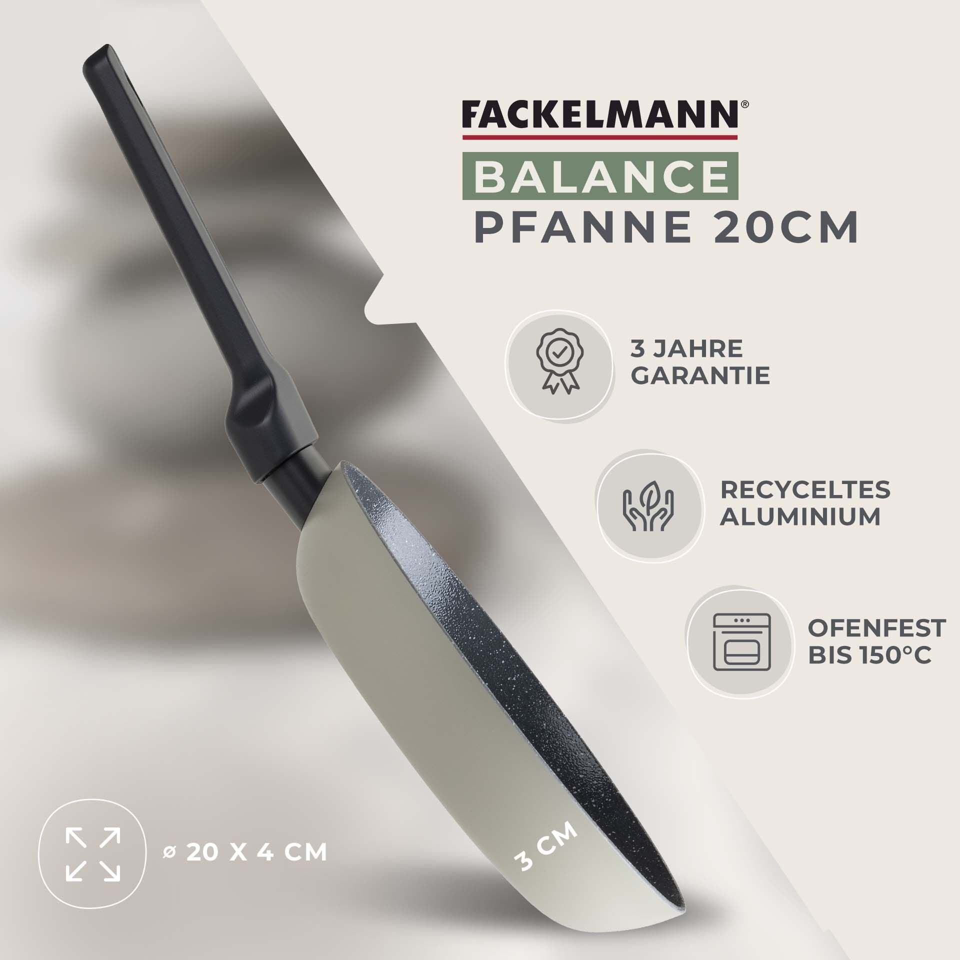 Ergonomisk håndtak på Stekepanne keramikk non-stick Ø20 cm Balance - Fackelmann