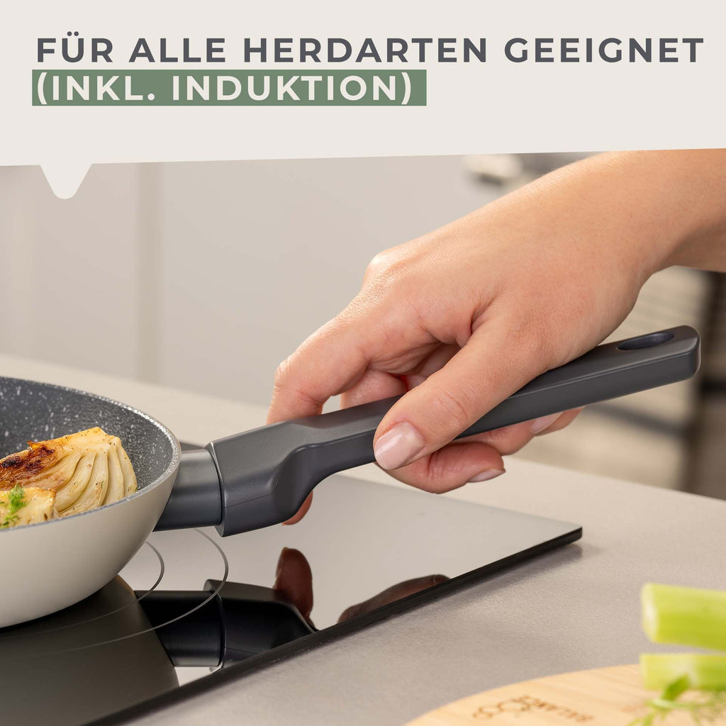Nærbilde av varmebestandig håndtak på Stekepanne keramikk non-stick Ø20 cm Balance - Fackelmann