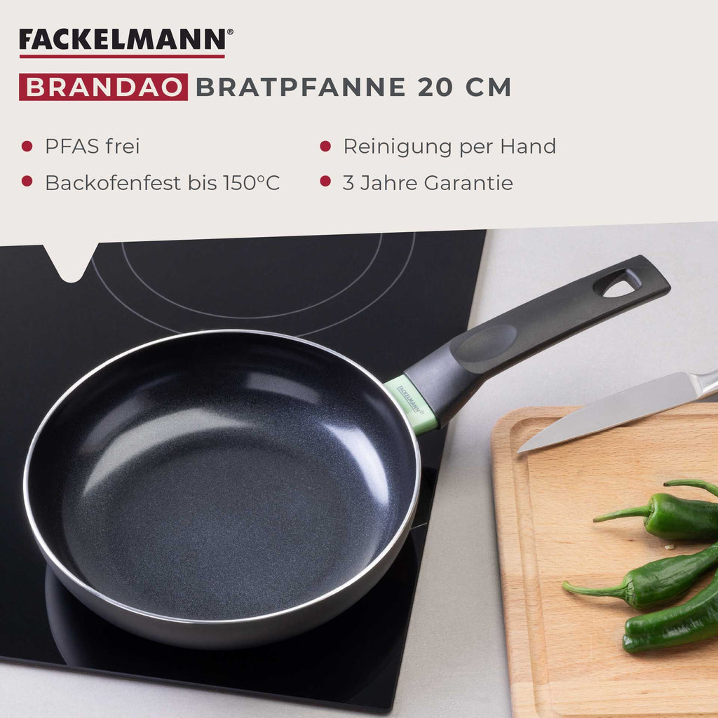 Stekepanne keramikk non-stick Ø20 cm Brandao montert på ovn