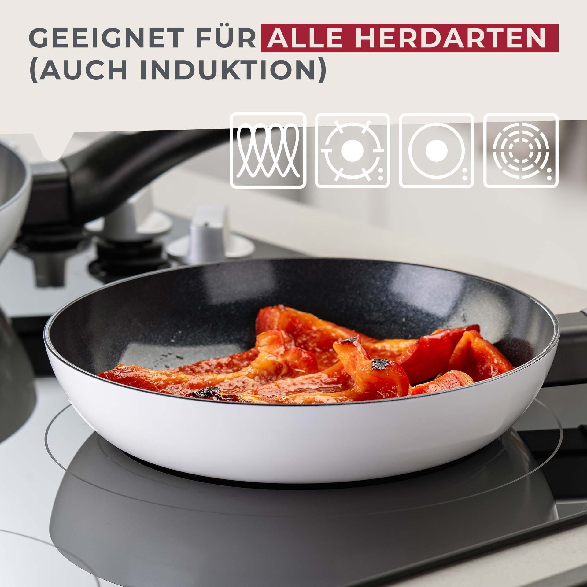 Stekepanne keramikk non-stick Ø20 cm Arcadalina ergonomisk håndtak