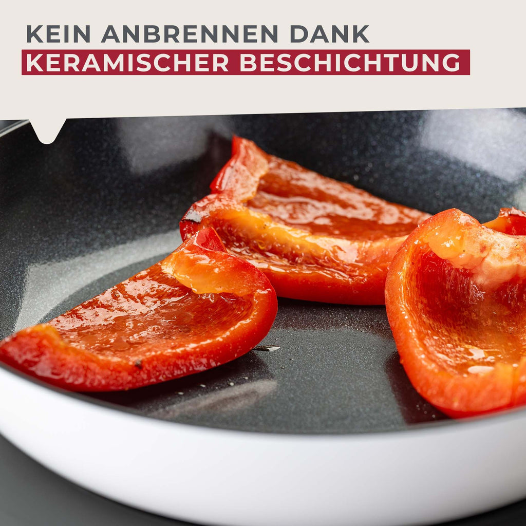 Stekepanne keramikk non-stick Ø20 cm Arcadalina nærbilde varmebestandig håndtak
