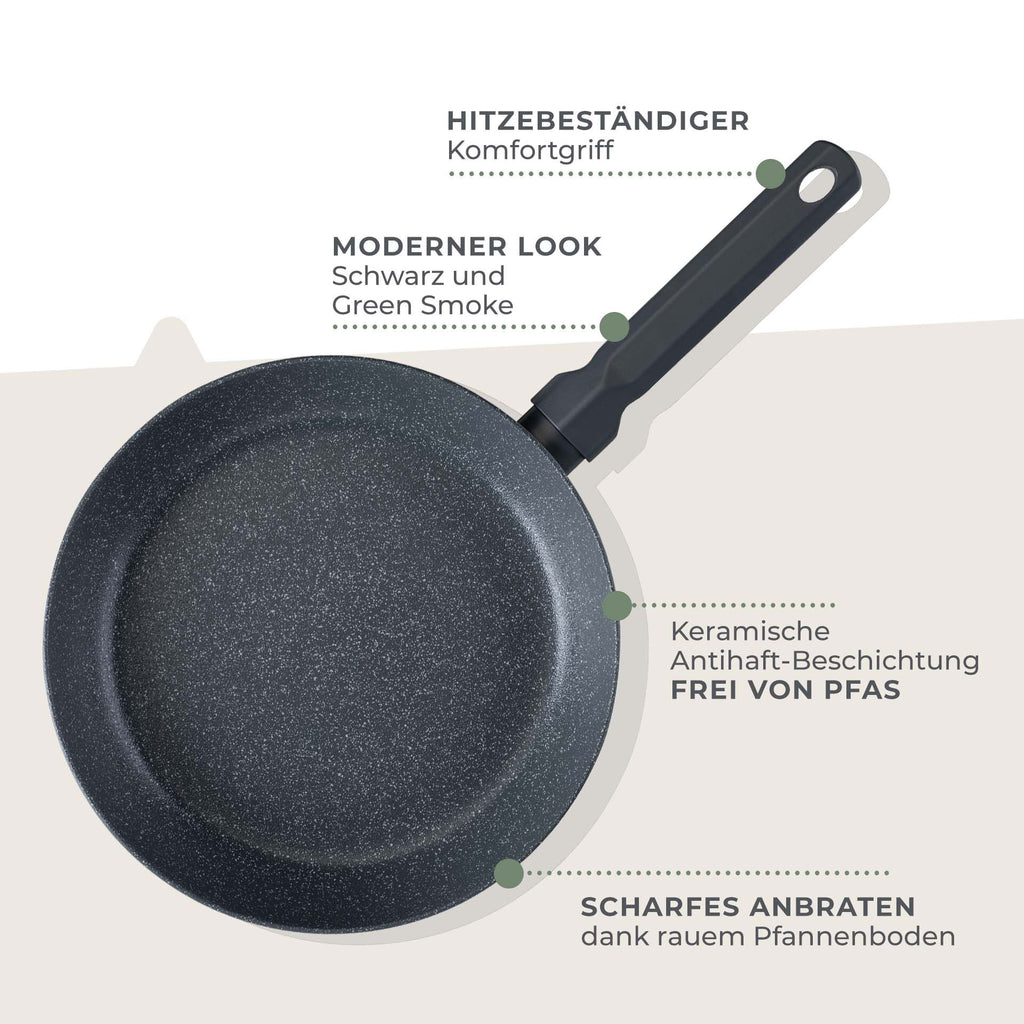 Stekepanne keramikk non-stick Ø28 cm Balance - Fackelmann håndtak detalj