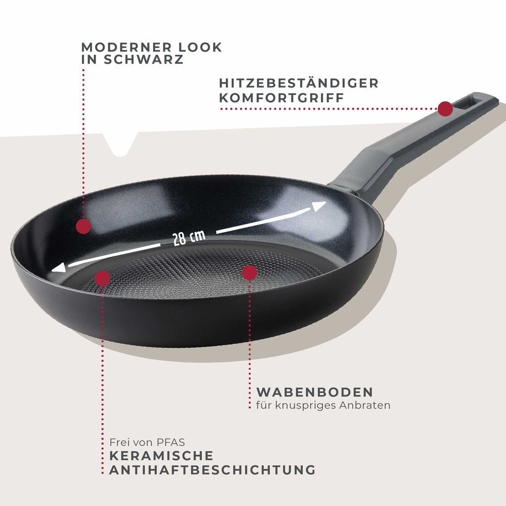 Stekepanne keramikk non-stick Ø28 cm Statement - Fackelmann detalj av håndtak