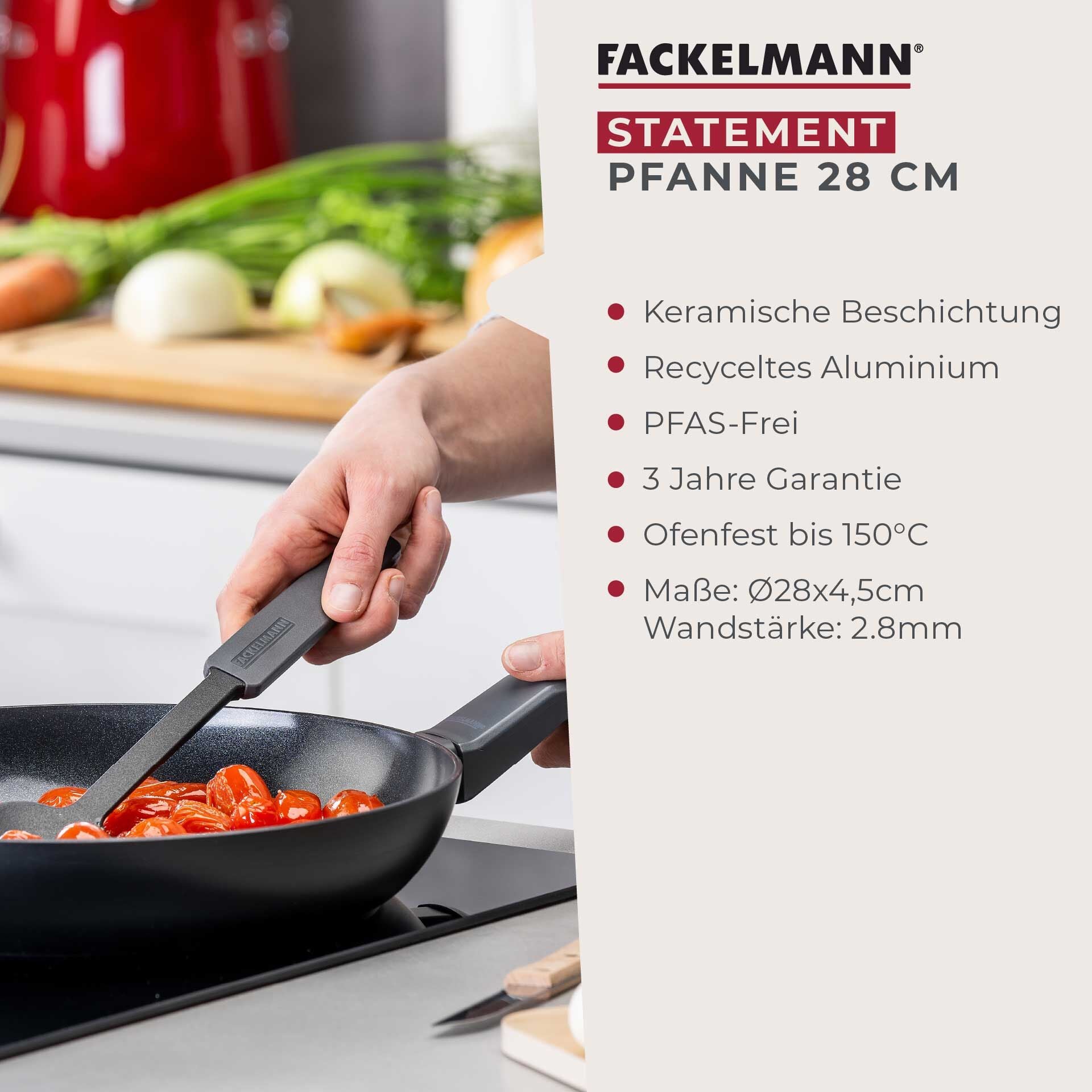 Stekepanne keramikk non-stick Ø28 cm Statement - Fackelmann nærbilde av belegg
