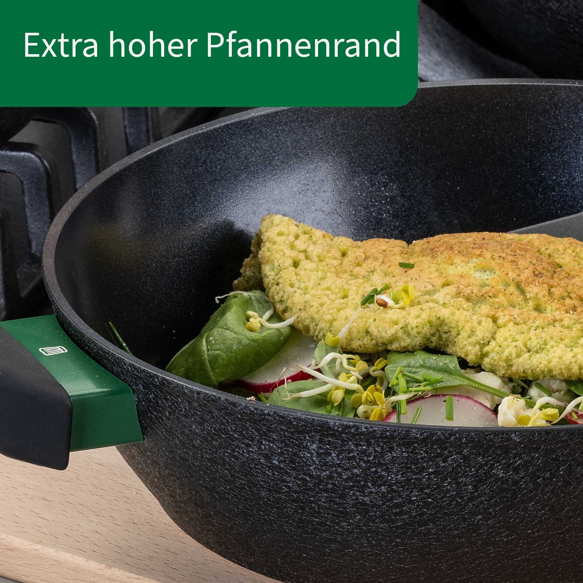Stekepanne keramisk non-stick Ø28 cm resirkulert aluminium med logo