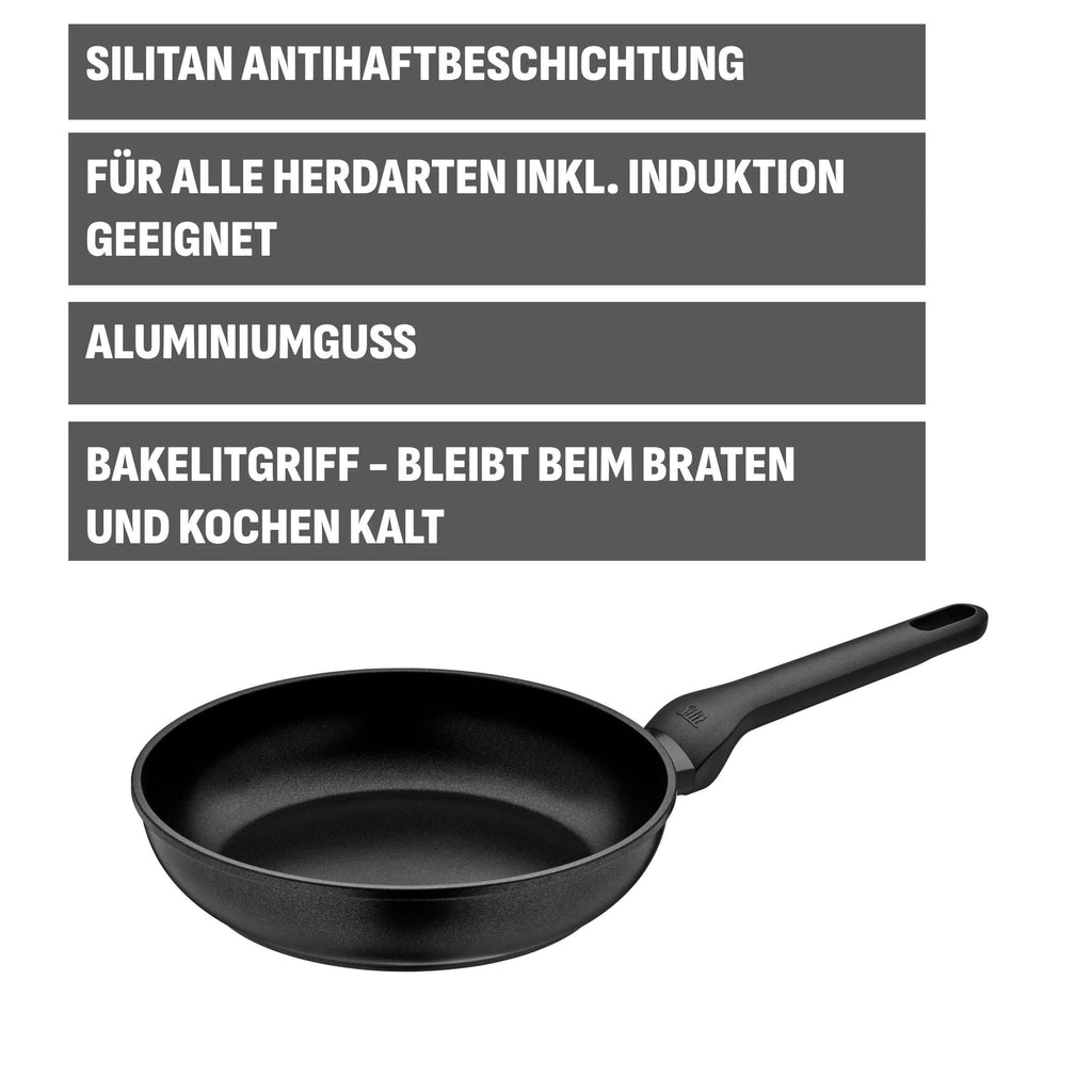 Stekepanne Merida 24 cm aluminium non-stick induksjon håndtak nærbilde