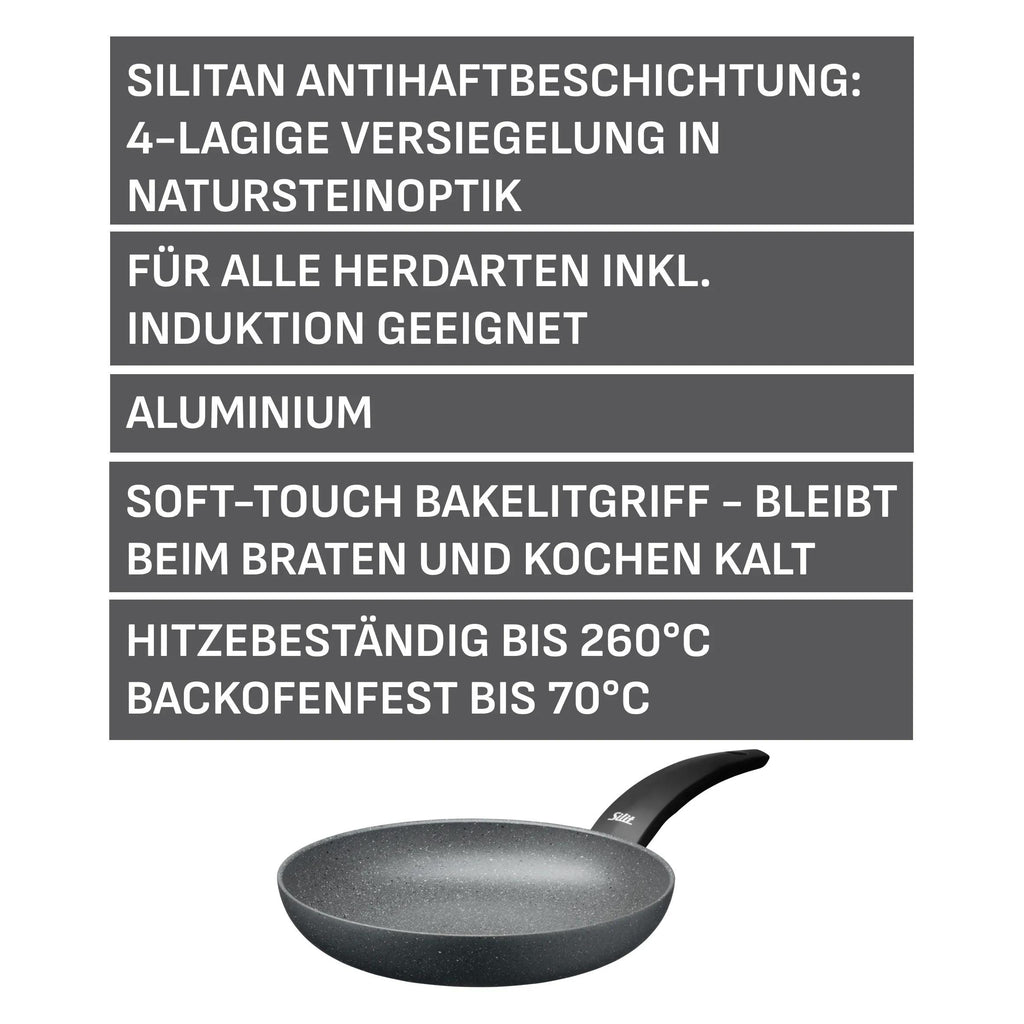 Stekepanne Montano 24 cm aluminium non-stick induksjon med drypperand