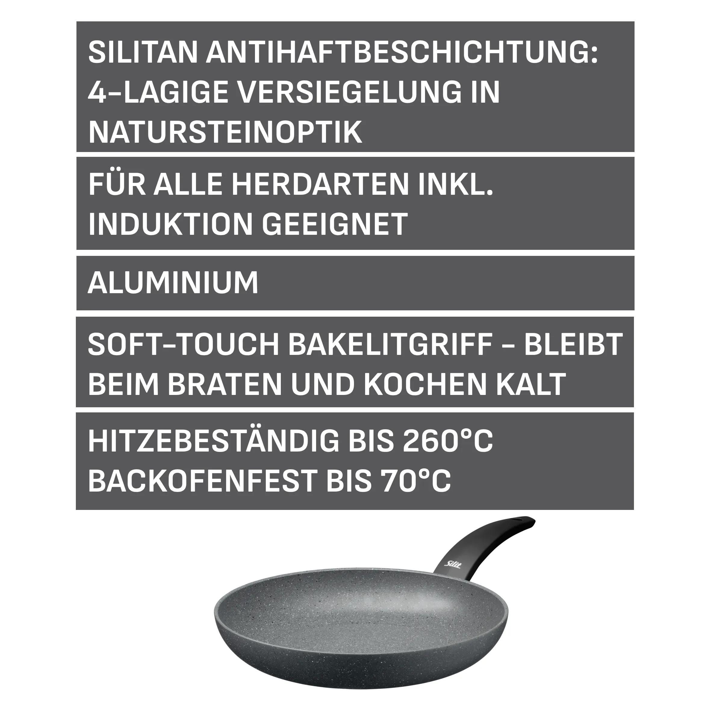 Oversiktsbilde av Stekepanne Montano 28 cm aluminium non-stick induksjon