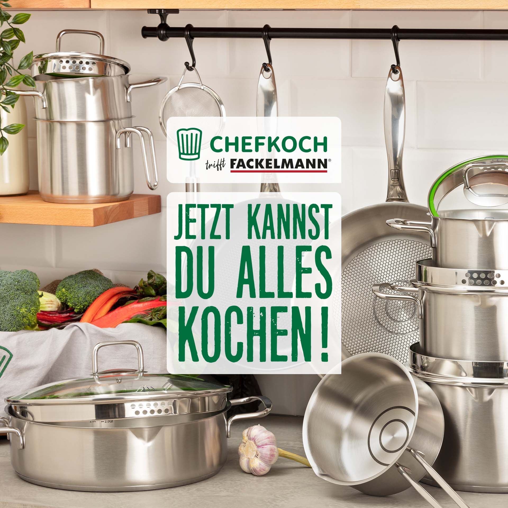 Stekepanne München Ø24 cm rustfritt stål 18/10 - logo detalj