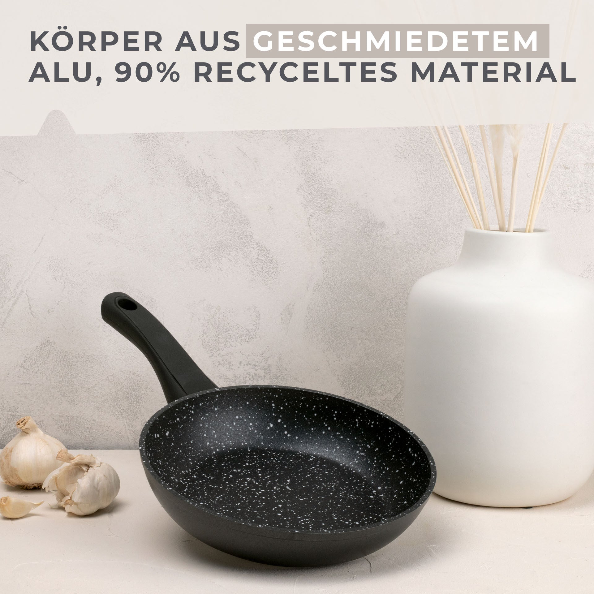 Stekepanne non-stick Marble Ø20 cm aluminium - Fackelmann nærbilde av belegg