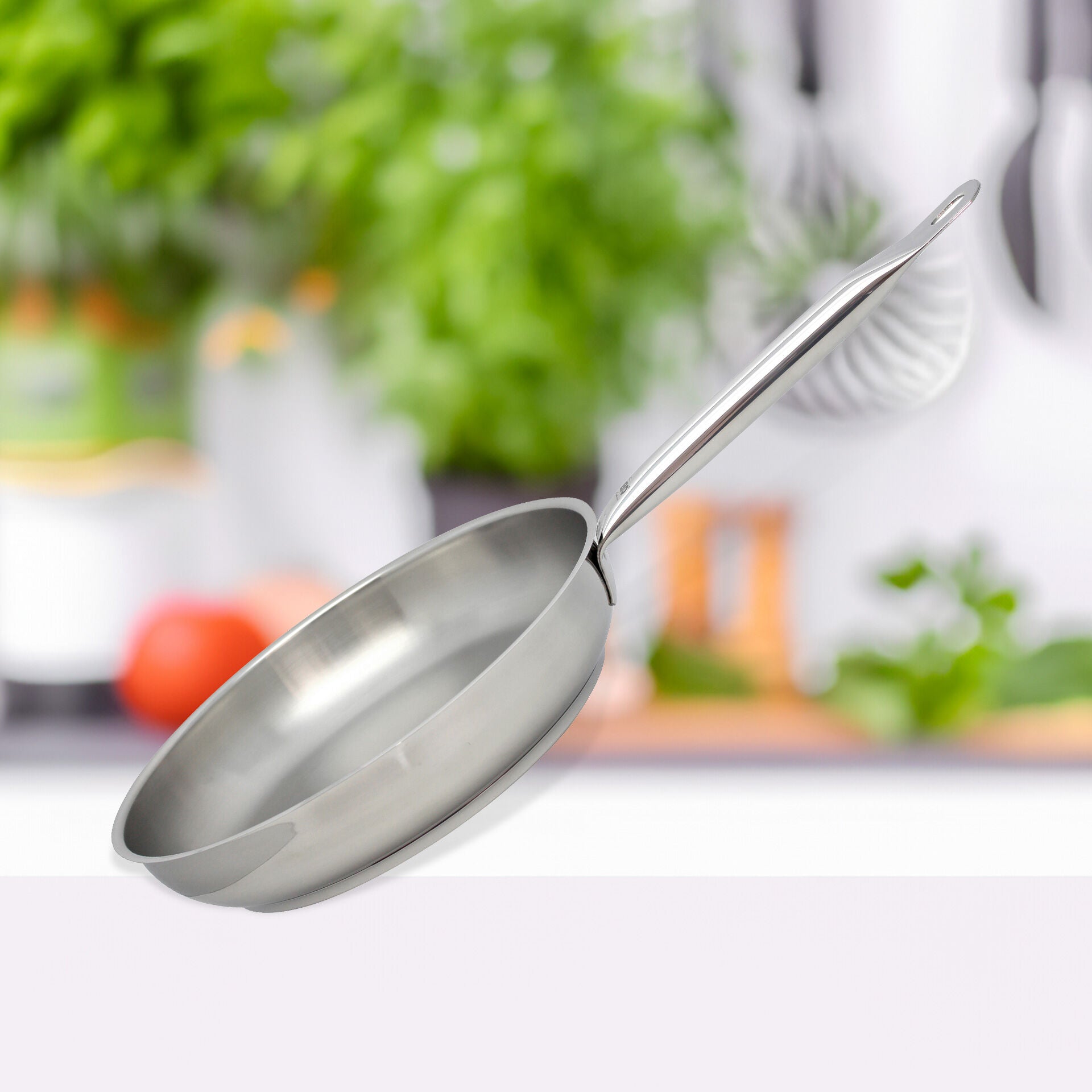 Stekepanne Profi-Therm Ø24 cm rustfritt stål induksjon bakside