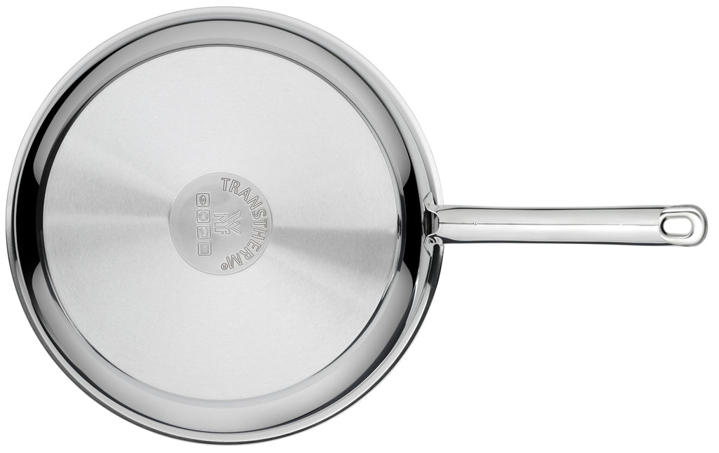 Detalj av skaft på Stekepanne rustfritt stål 28 cm med skaft induksjon