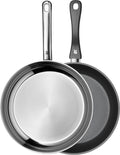 Stekepanne sett 2-delt rustfritt stål Ø28 cm non-stick WMF forfra