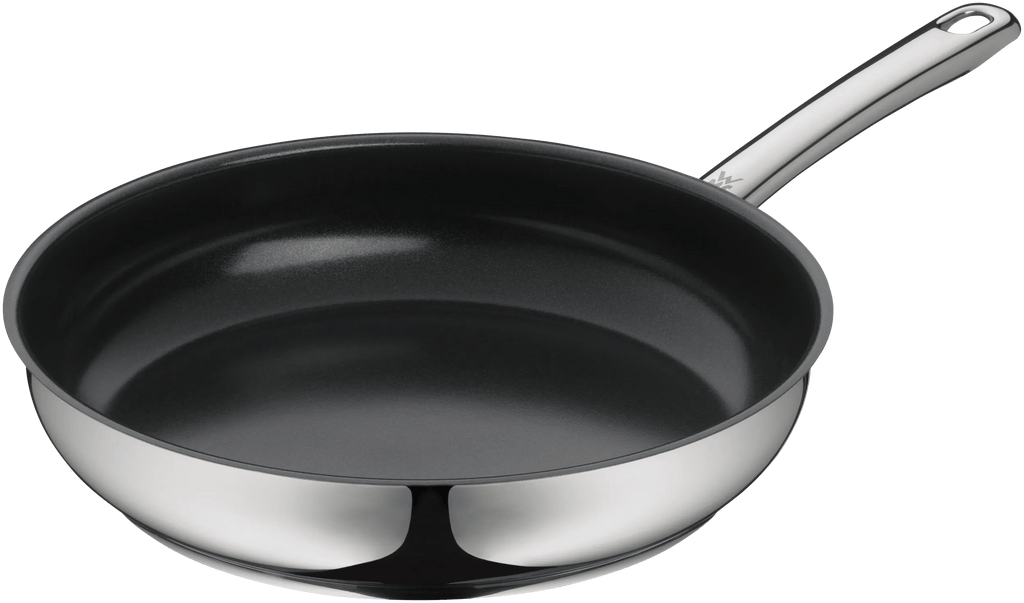 Stekepanne sett 2-delt rustfritt stål 24 og 28 cm keramikk non-stick detalj av håndtak