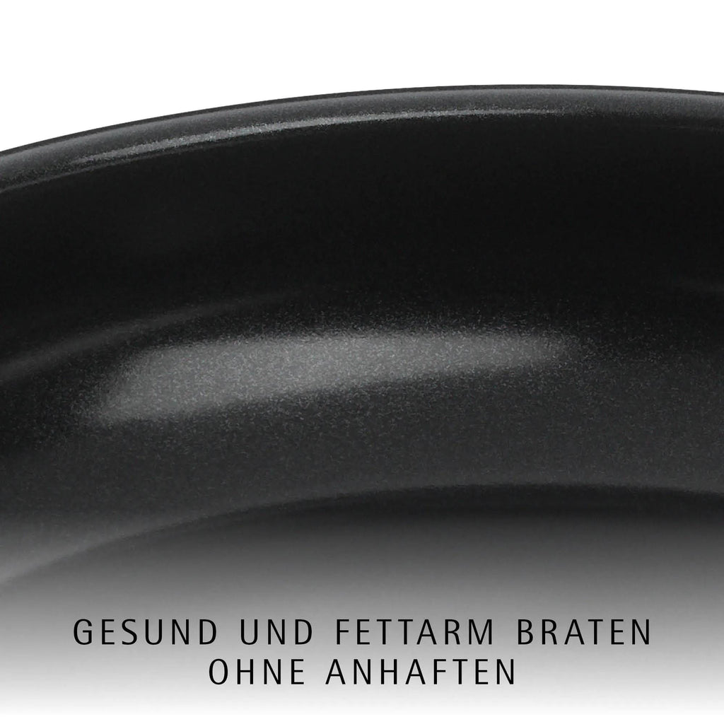 Nærbilde av håndtak på Stekepanne sett 3-delt 24 og 28 cm med stekespade non-stick