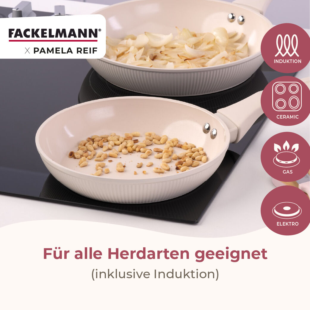 Stekepanne Shell resirkulert aluminium Ø28 cm keramisk non-stick sideprofil