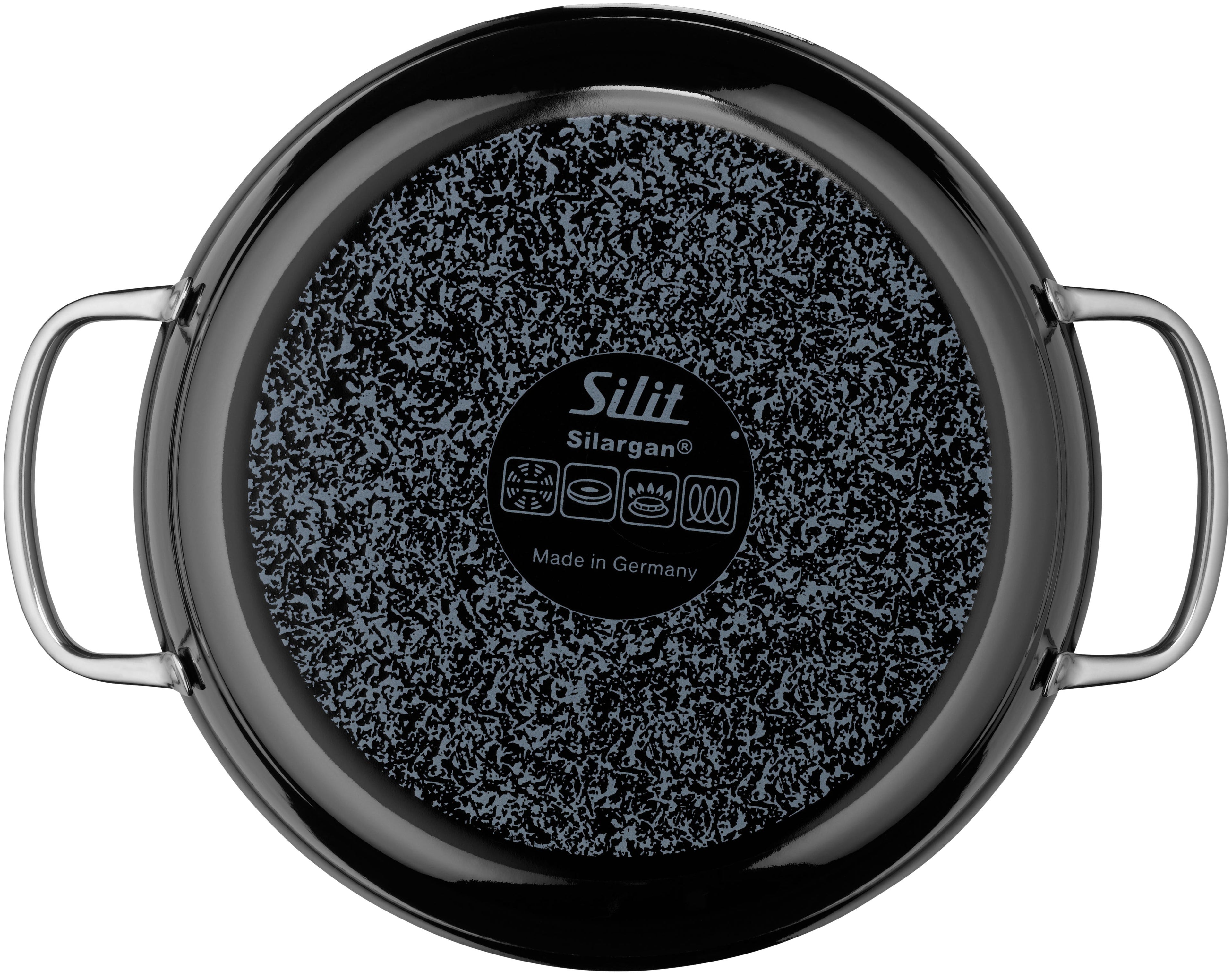 Stekepanne Silargan® 28 cm induksjon svart - Silit bakside