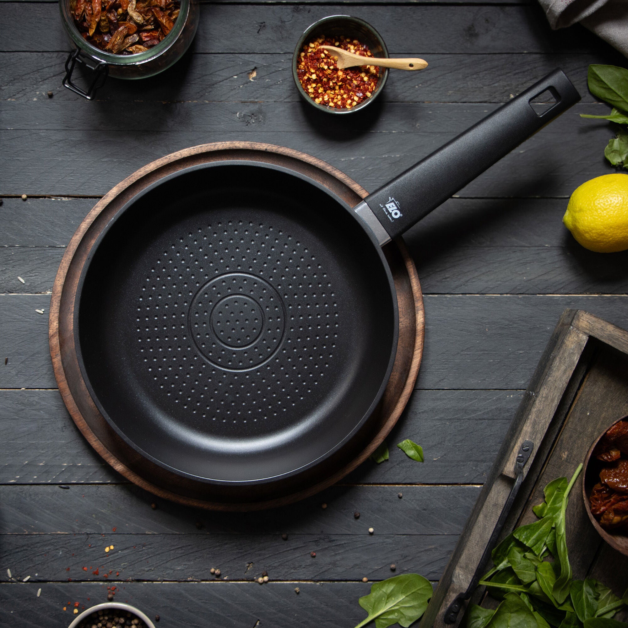 Stekepanne Smart Wave Ø24 cm non-stick PFAS-fri - ELO bakside