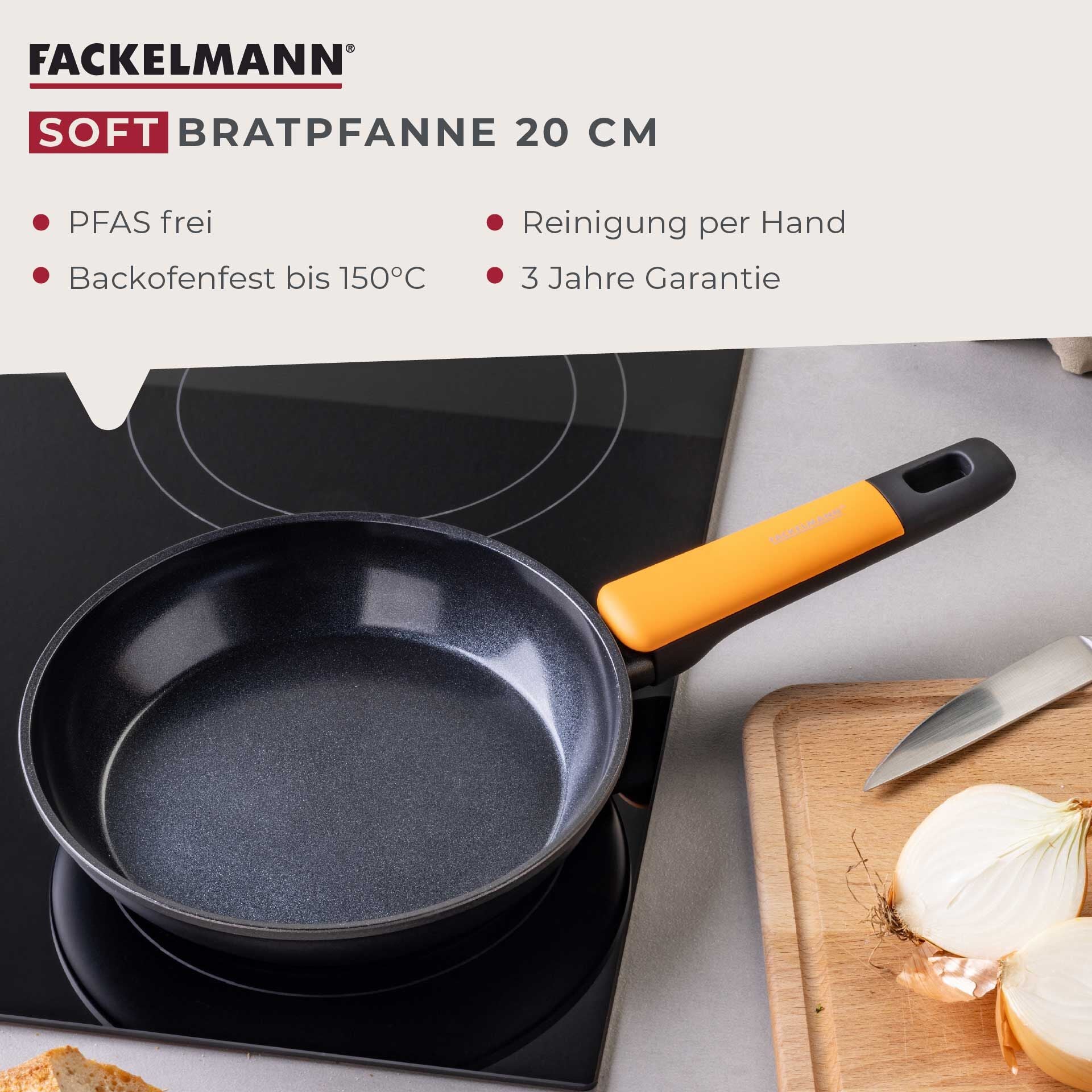 Nærbilde av keramisk non-stick belegg på Stekepanne Soft Collection keramikk non-stick Ø20 cm - Fackelmann
