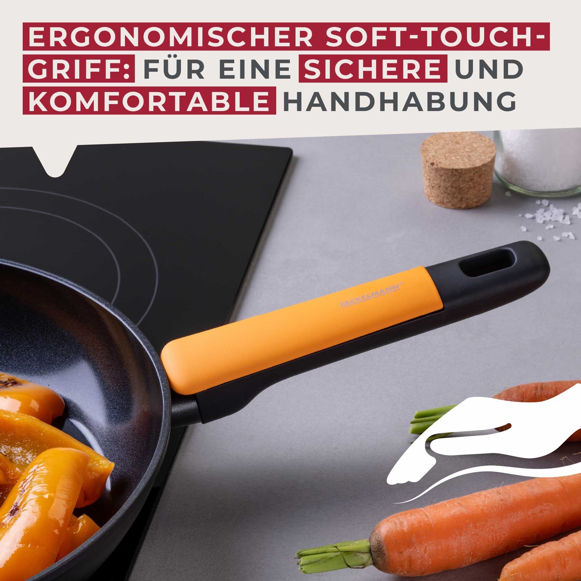 Stekepanne Soft Collection keramikk non-stick Ø20 cm - Fackelmann sett fra siden