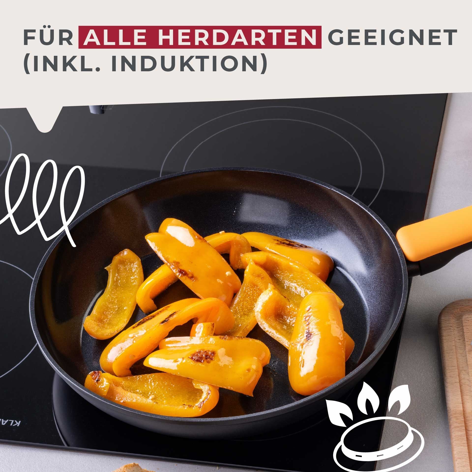 Stekepanne Soft Collection keramikk non-stick Ø28 cm sideprofil