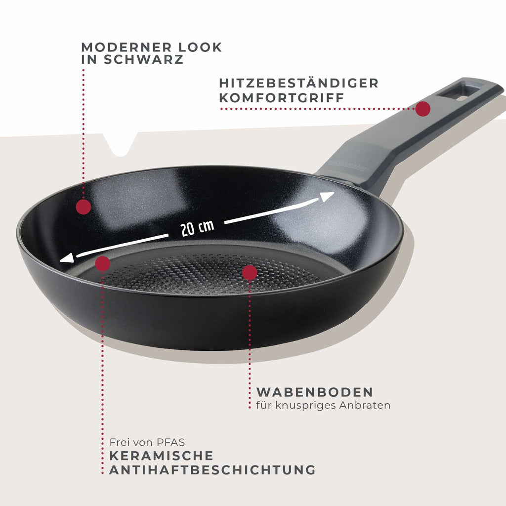 Detalj av keramisk belegg på Stekepanne Statement keramikk non-stick Ø20 cm aluminium