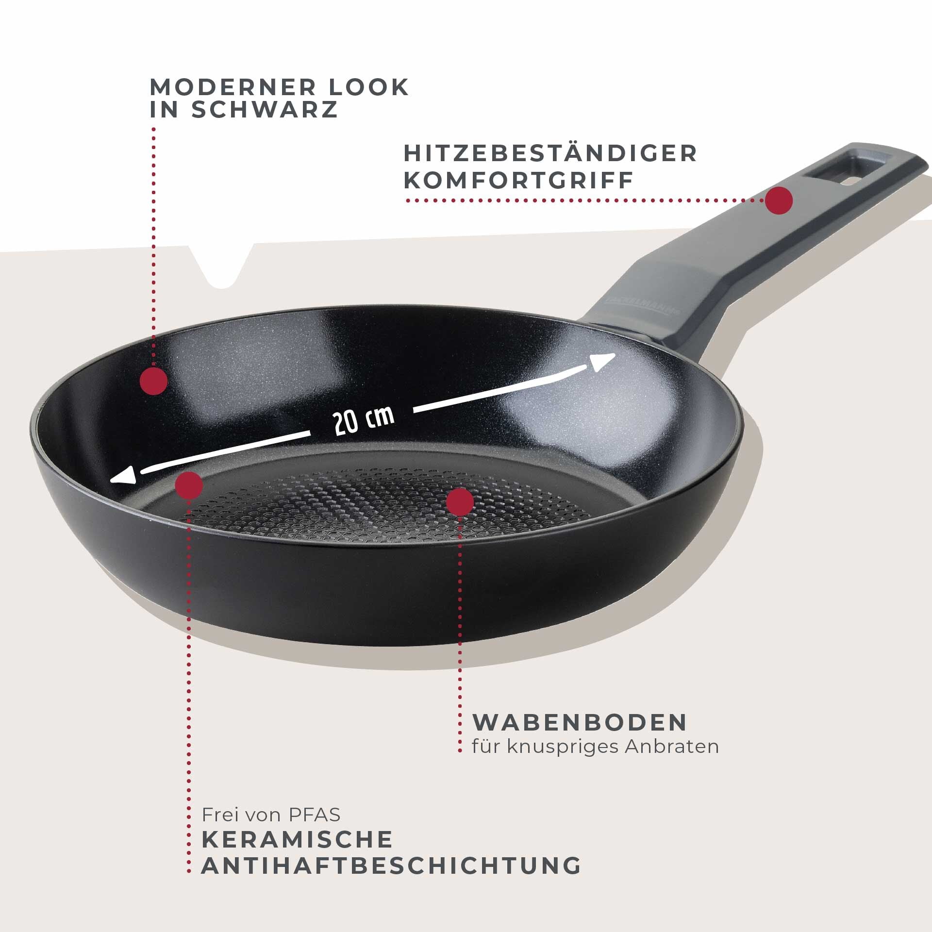 Detalj av keramisk belegg på Stekepanne Statement keramikk non-stick Ø20 cm aluminium