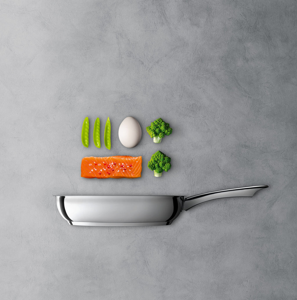 Stekepannesett 3-delt med stekespade 20 og 24 cm non-stick Silit sideprofil