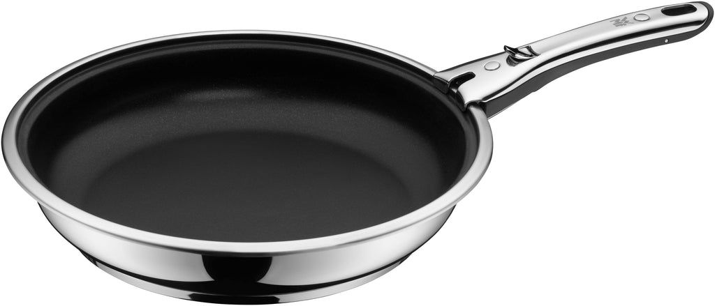 Stekepannesett 3-delt non-stick avtakbart håndtak rustfritt stål montert på komfyr