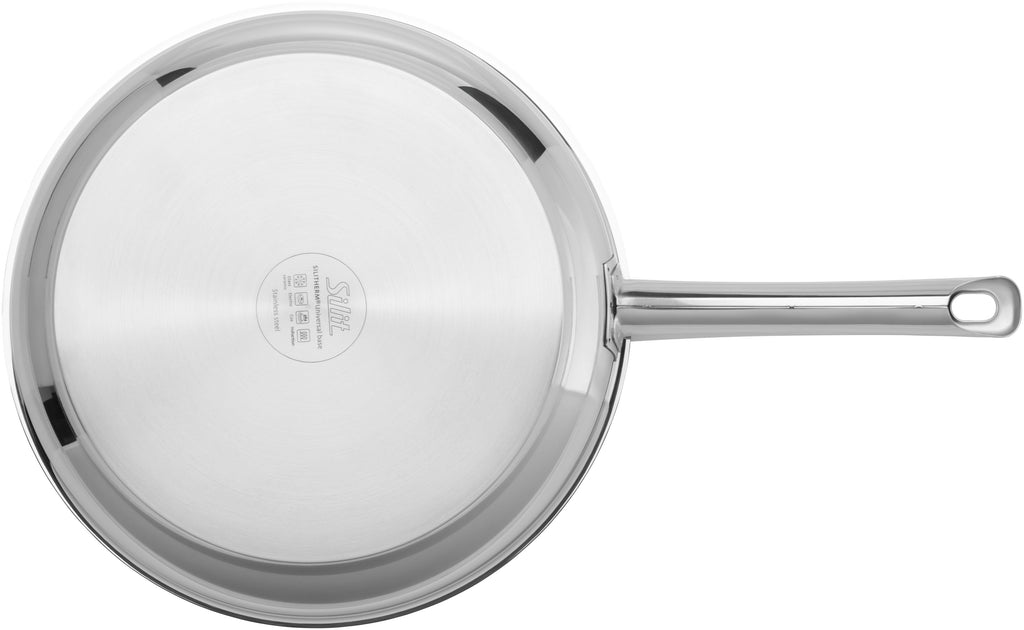 Ergonomisk håndtak på Stekepannesett Calabria 24 og 28 cm rustfritt stål non-stick