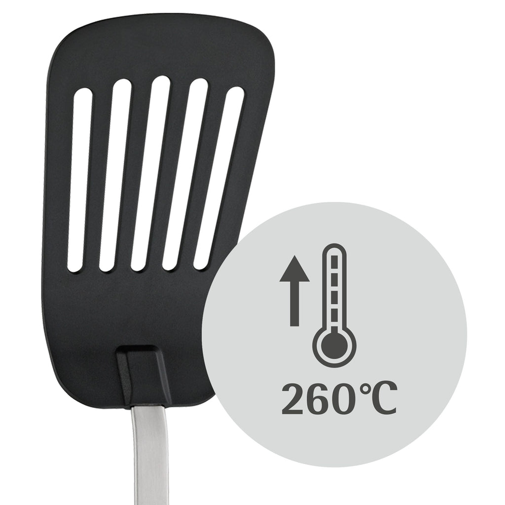Nærbilde av håndtak på Stekespade 32 cm rustfritt stål og plast Profi Plus - WMF