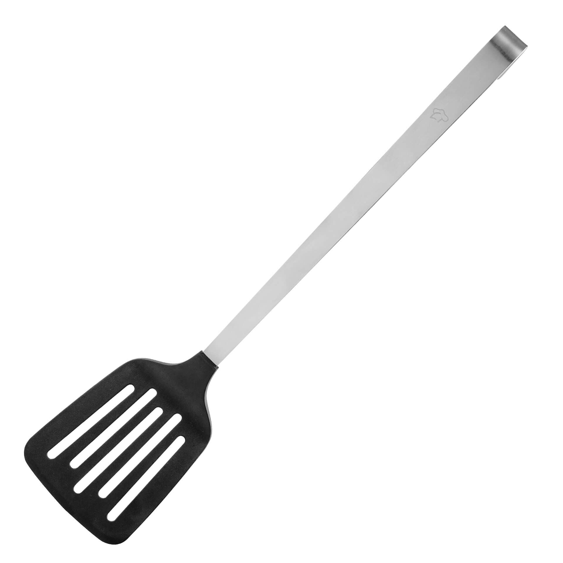 Stekespade 37 cm rustfritt stål med plasthode forfra