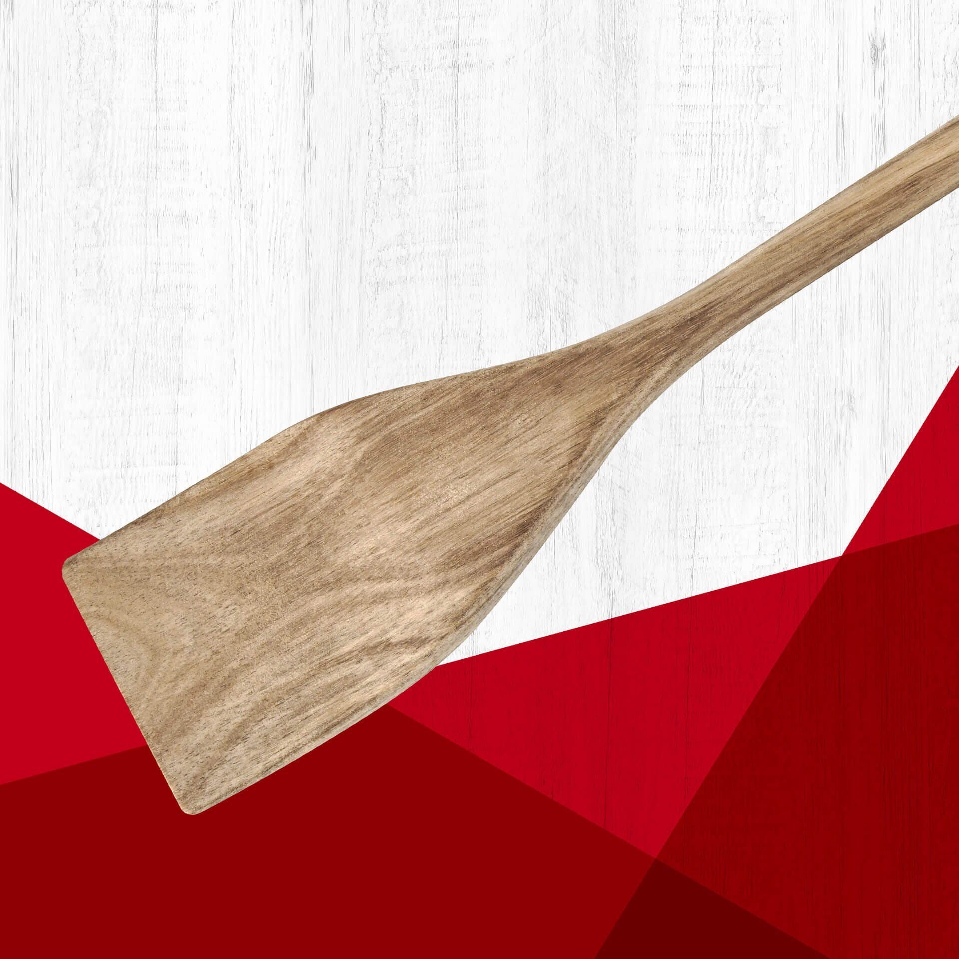 Stekespade akasietre 33 cm non-stick-vennlig detalj
