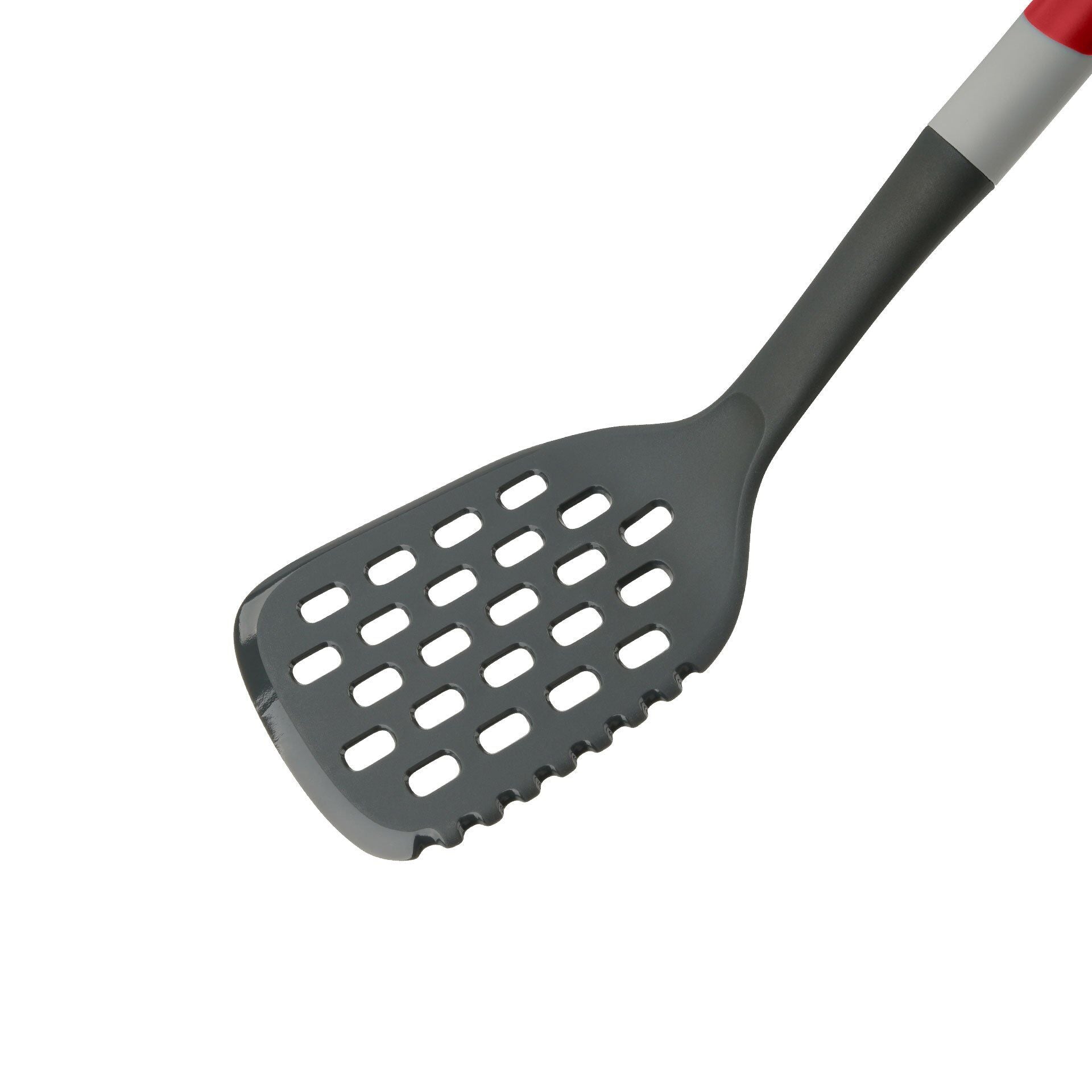 Detalj av skjærefunksjon på stekespade med skjærefunksjon 34 cm rød nylon - Tasty