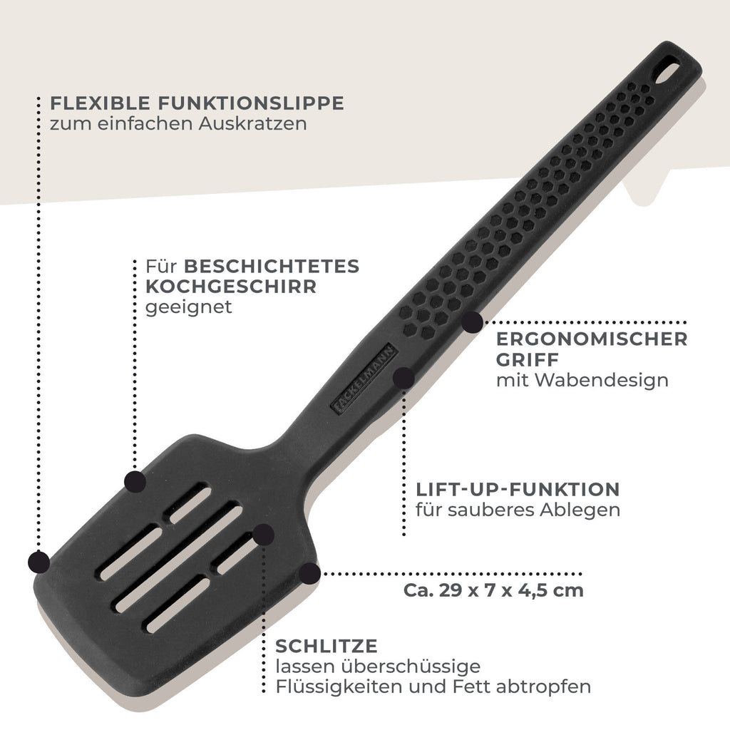 Detalj av Stekespade med slisser silikon Statement