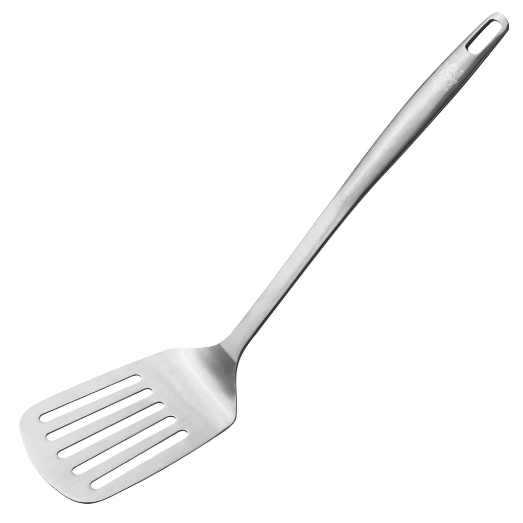 Stekespade med slisser 32 cm rustfritt stål satinfinish fra Stanley Rogers forfra