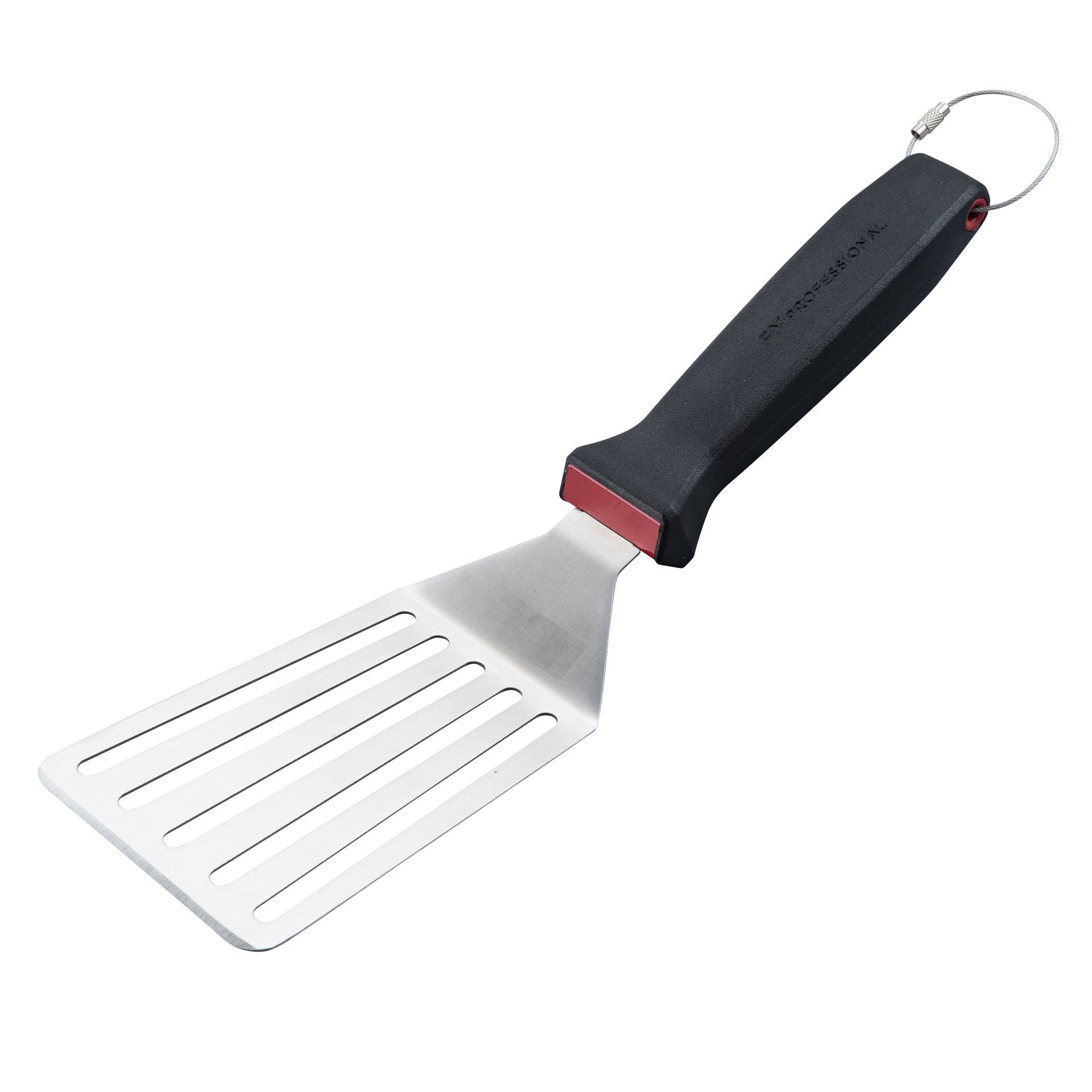 Stekespade med spalter 15x8 cm oppvaskmaskinsikker - FMprofessional forfra