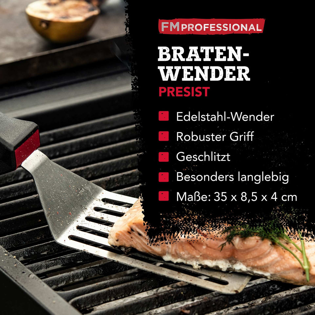 Stekespade med spalter 15x8 cm oppvaskmaskinsikker - FMprofessional montert